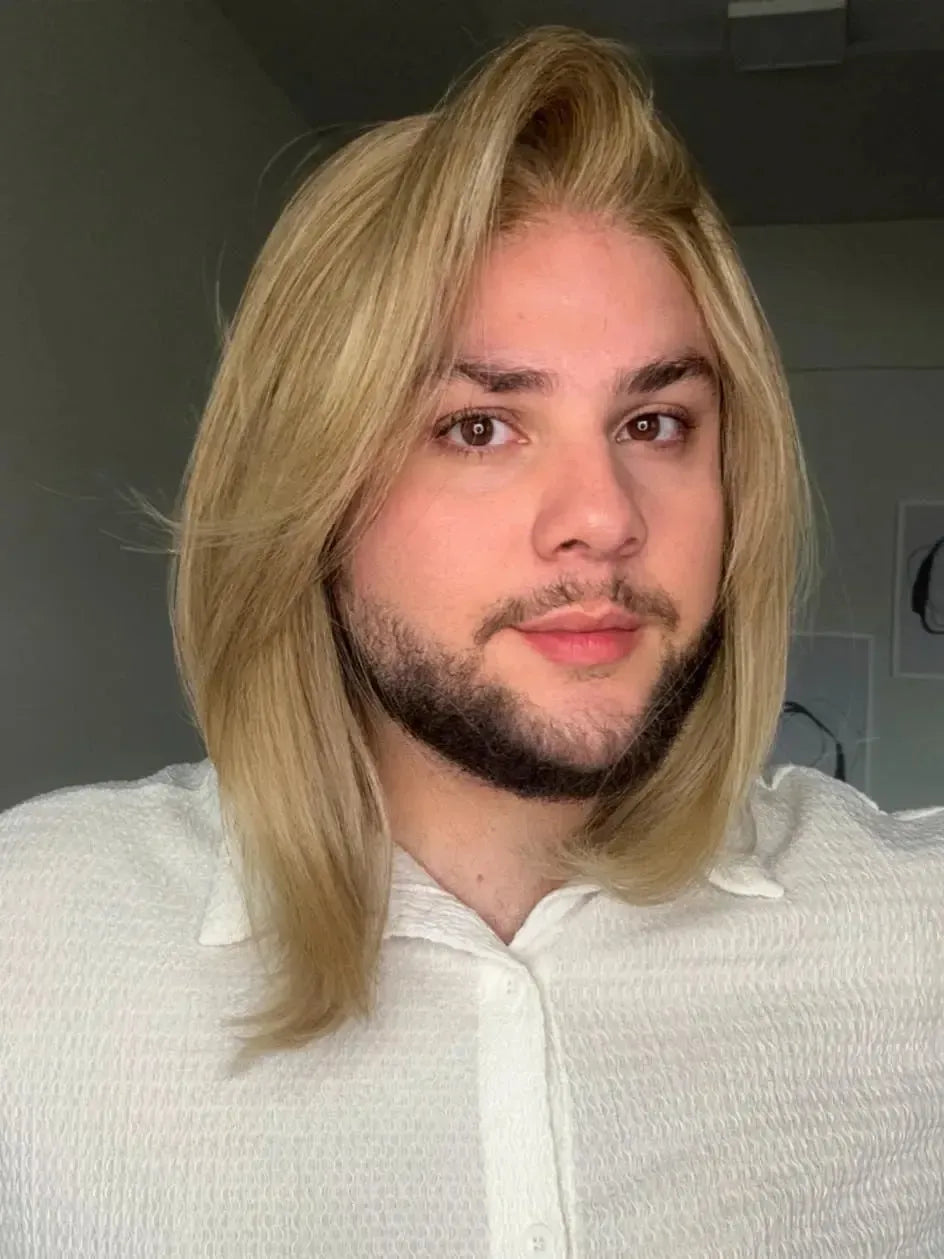 Lace Front Loira Repartição Livre 13x3 Peça Única 049