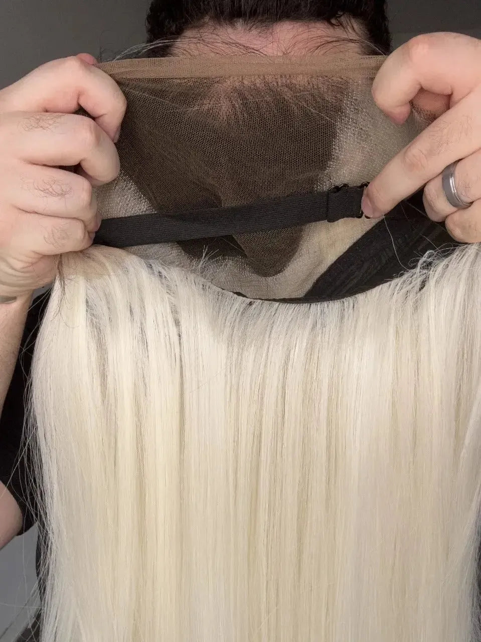 Lace Front Loira Repartição Livre 13x6 Peça Única 014