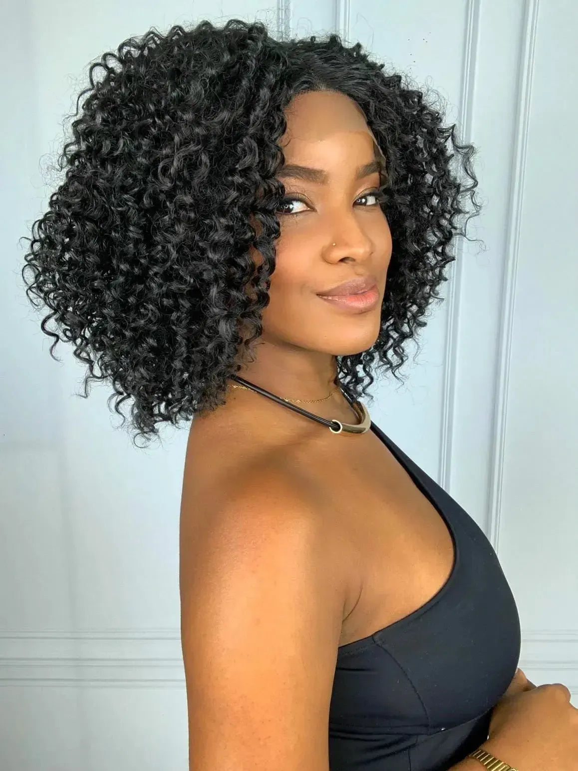 Lace Front Madson Preta Cacheada