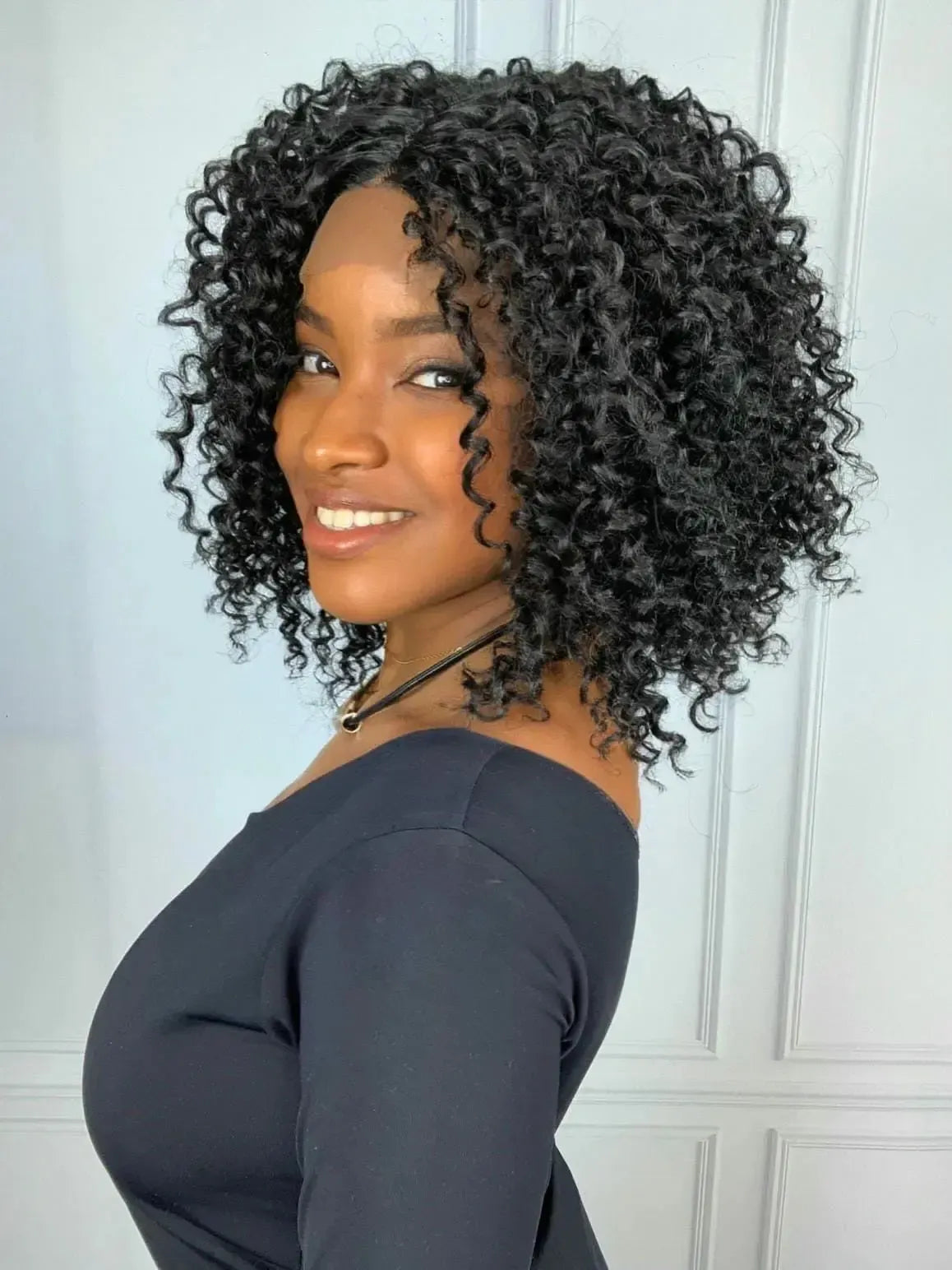 Lace Front Madson Preta Cacheada