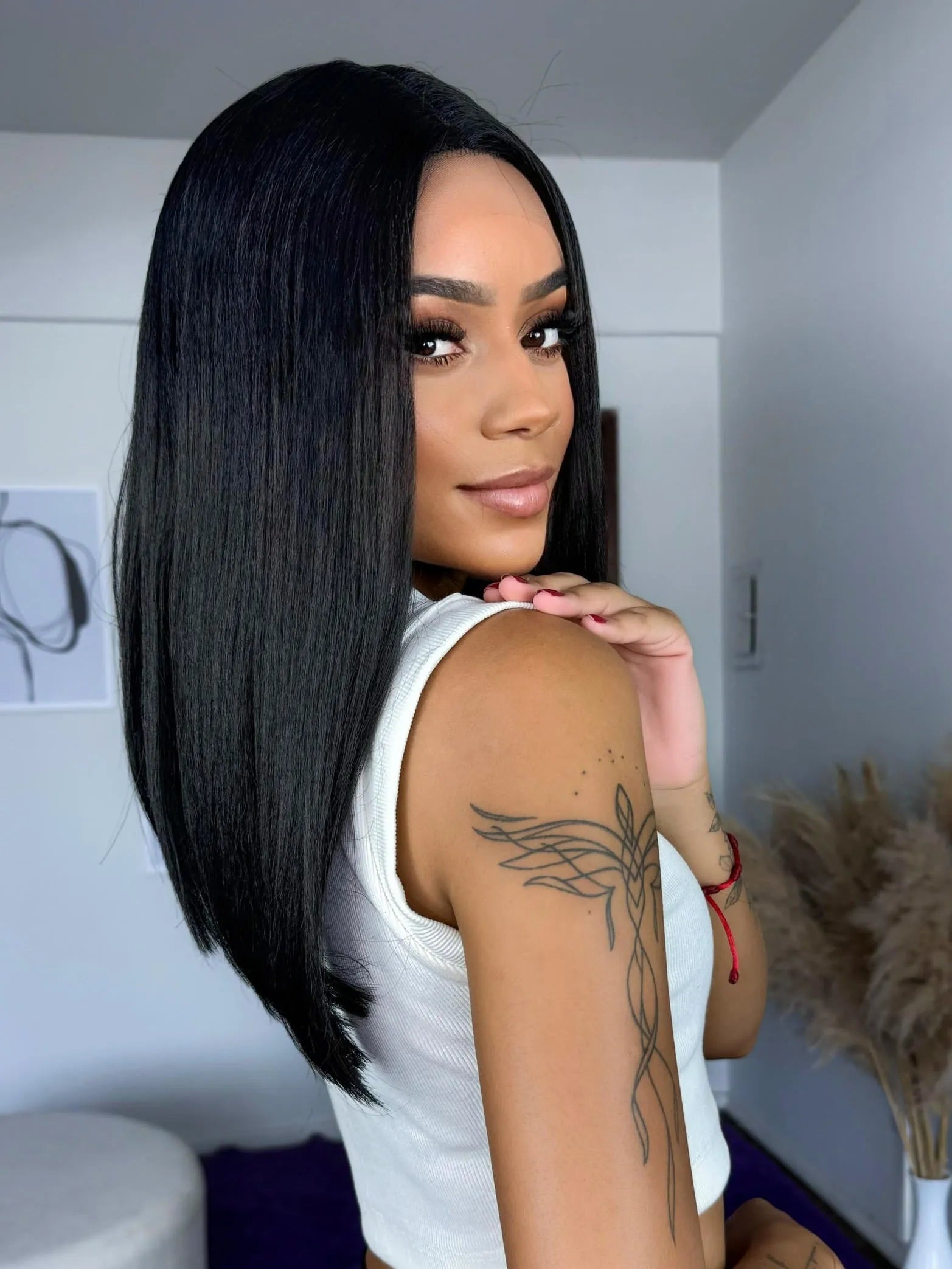 Lace Front Mavie Preta Longbob Lisa