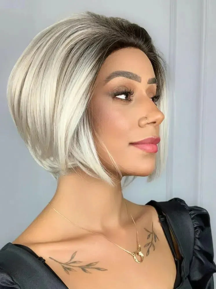 Lace Front Patricia Platinado 1001c