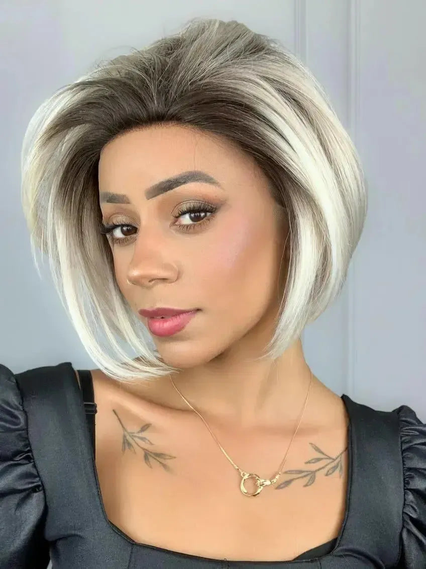Lace Front Patricia Platinado 1001c