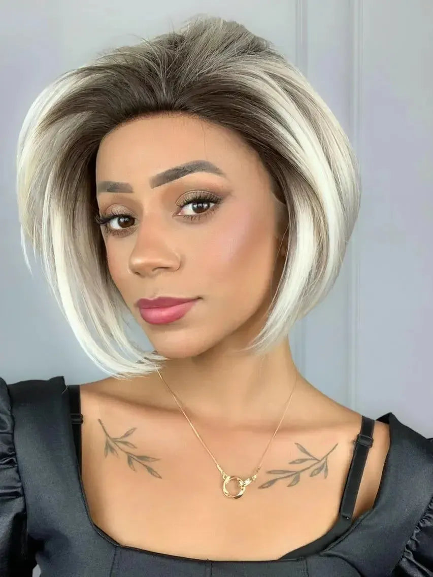Lace Front Patricia Platinado 1001c