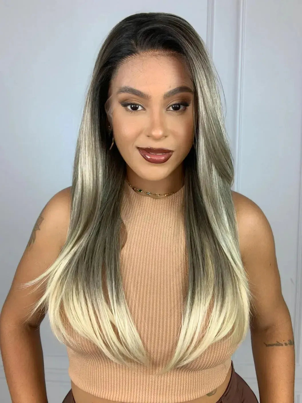 Lace Front Sonia Tela HD Loira 10/22 - Repartição Livre 13x6
