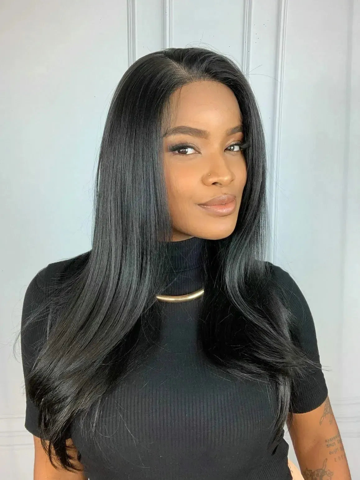 Lace Front Sonia Tela HD Preta - Repartição Livre 13x6