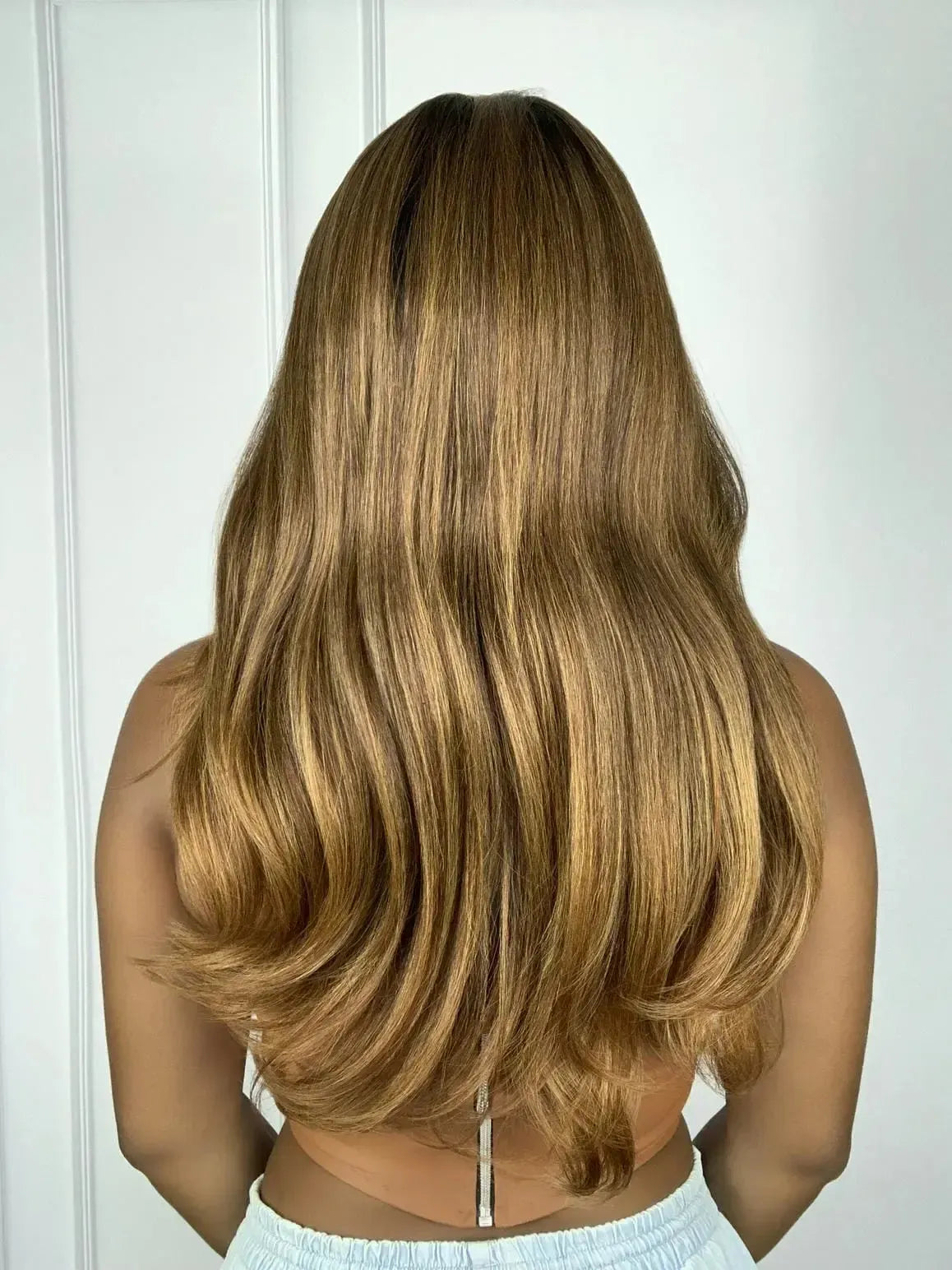 Lace Front Tainá Loiro Castanha Luzes 14/27 Ondulada 65cm