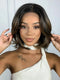 Lace Front Tania Castanha com Luzes Curta