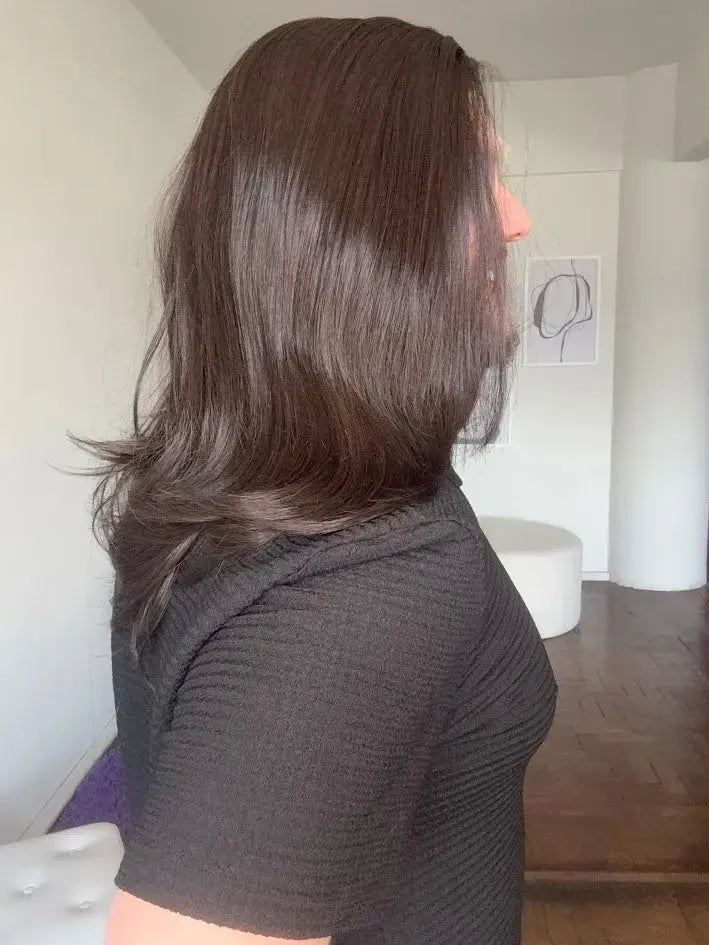 Lace Front Tela HD Castanha Repartição Livre 13x6 Peça Única 030