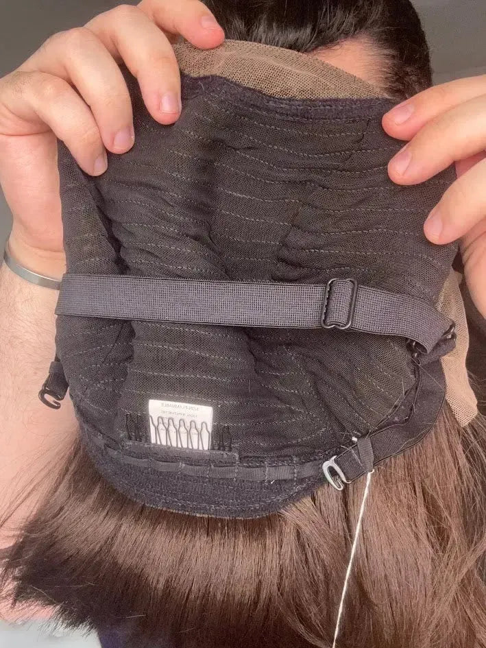 Lace Front Tela HD Castanha Repartição Livre 13x6 Peça Única 038