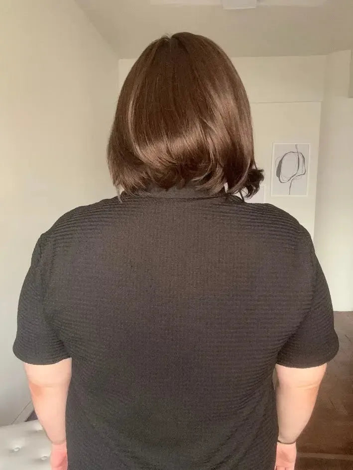 Lace Front Tela HD Castanha Repartição Livre 13x6 Peça Única 038