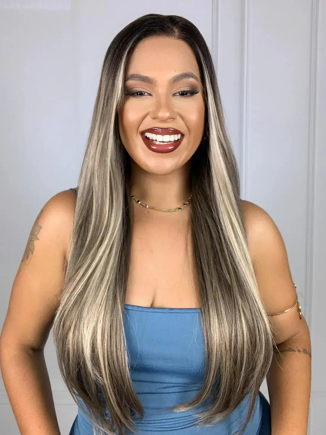 Lace Front Tela HD Diamante Luzes 23D - Repartição Livre 13x2