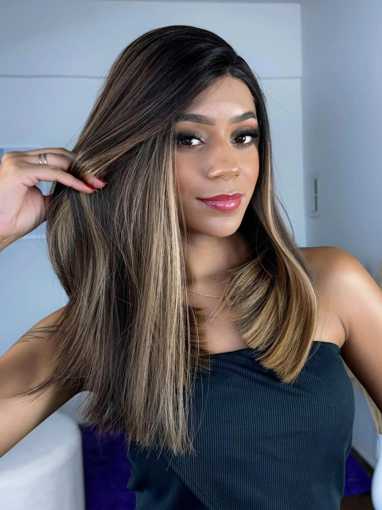 Lace Front Tela HD Eleny Luzes 27YA - Repartição Livre 13x2