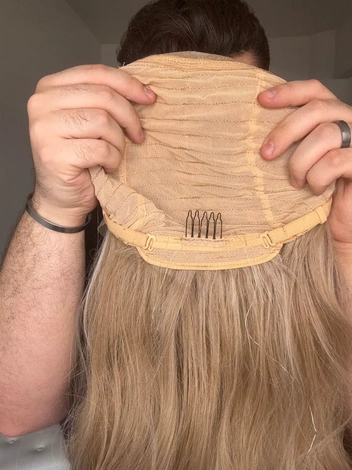 Lace Front Tela HD Fabiana Loira Repartição Livre 13x6