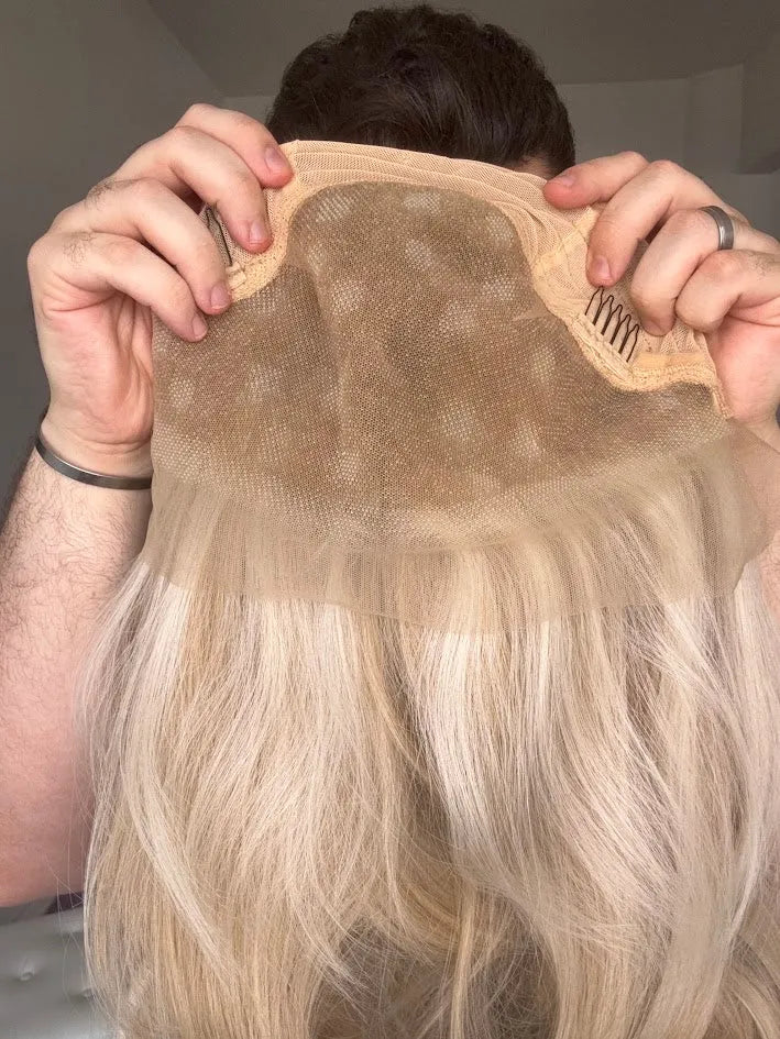 Lace Front Tela HD Fabiana Loira Repartição Livre 13x6