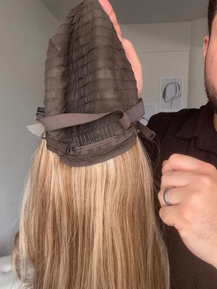 Lace Front Tela HD Lívia Loira Repartição Livre 13x6