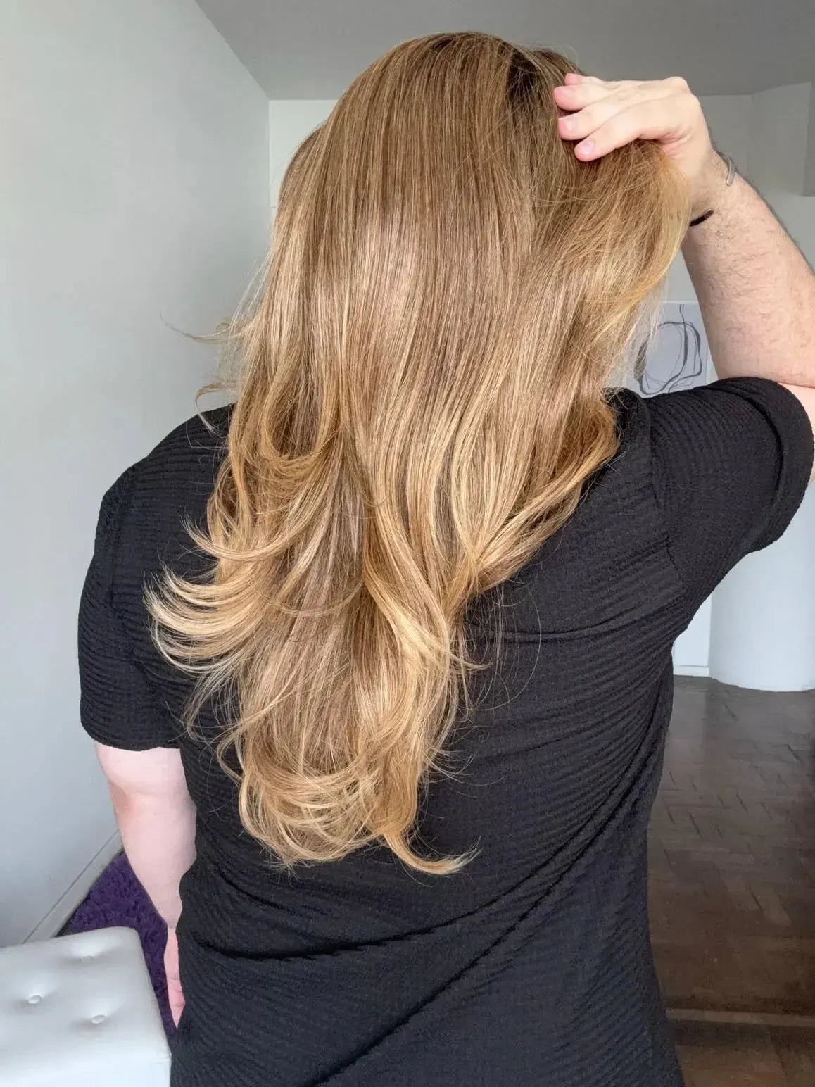 Lace Front Tela HD Loira Repartição Livre 13x4 Peça Única 020