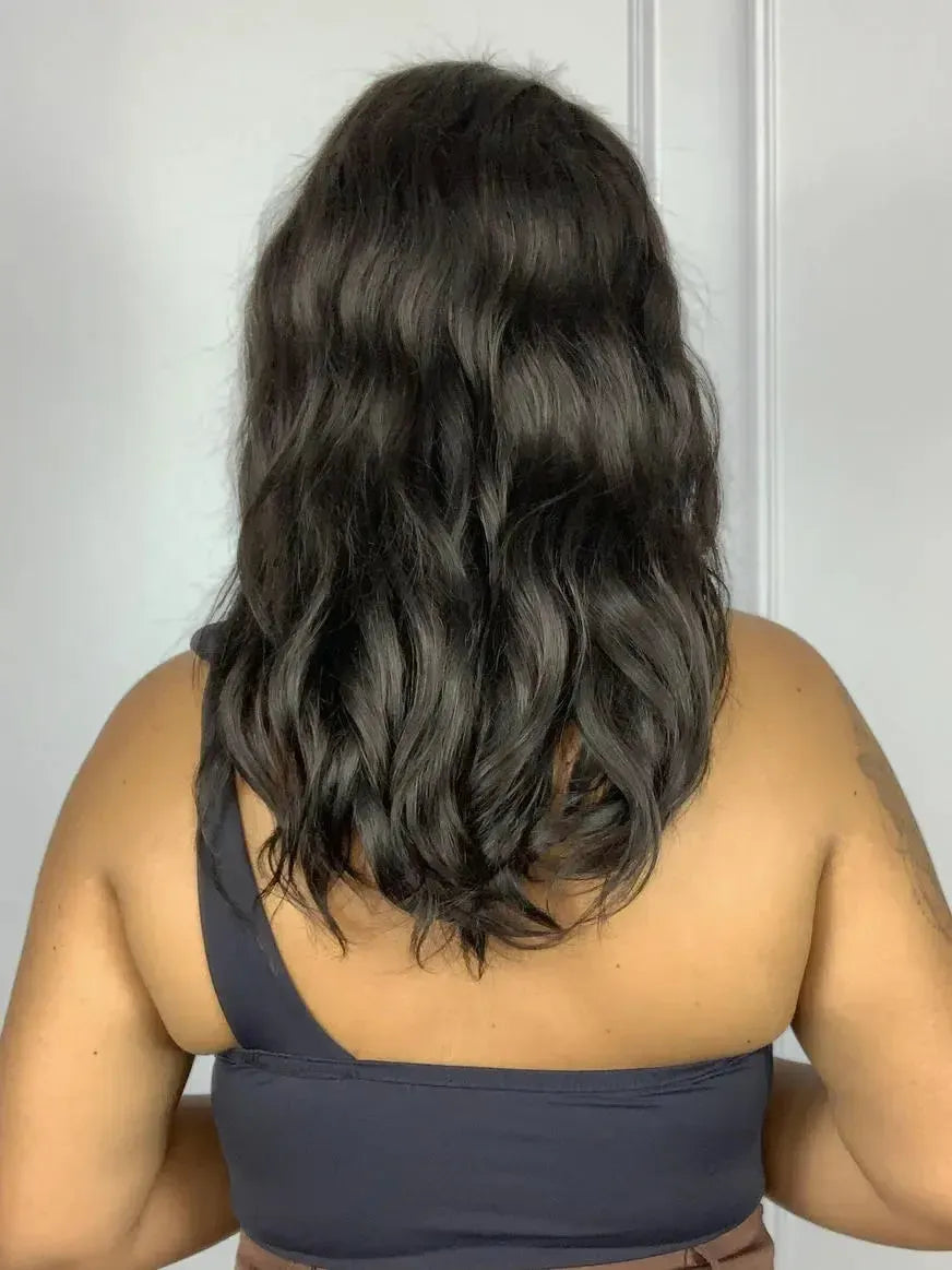 Lace Front Tela HD Melia Humana Ondulada Repartição Livre 13x6