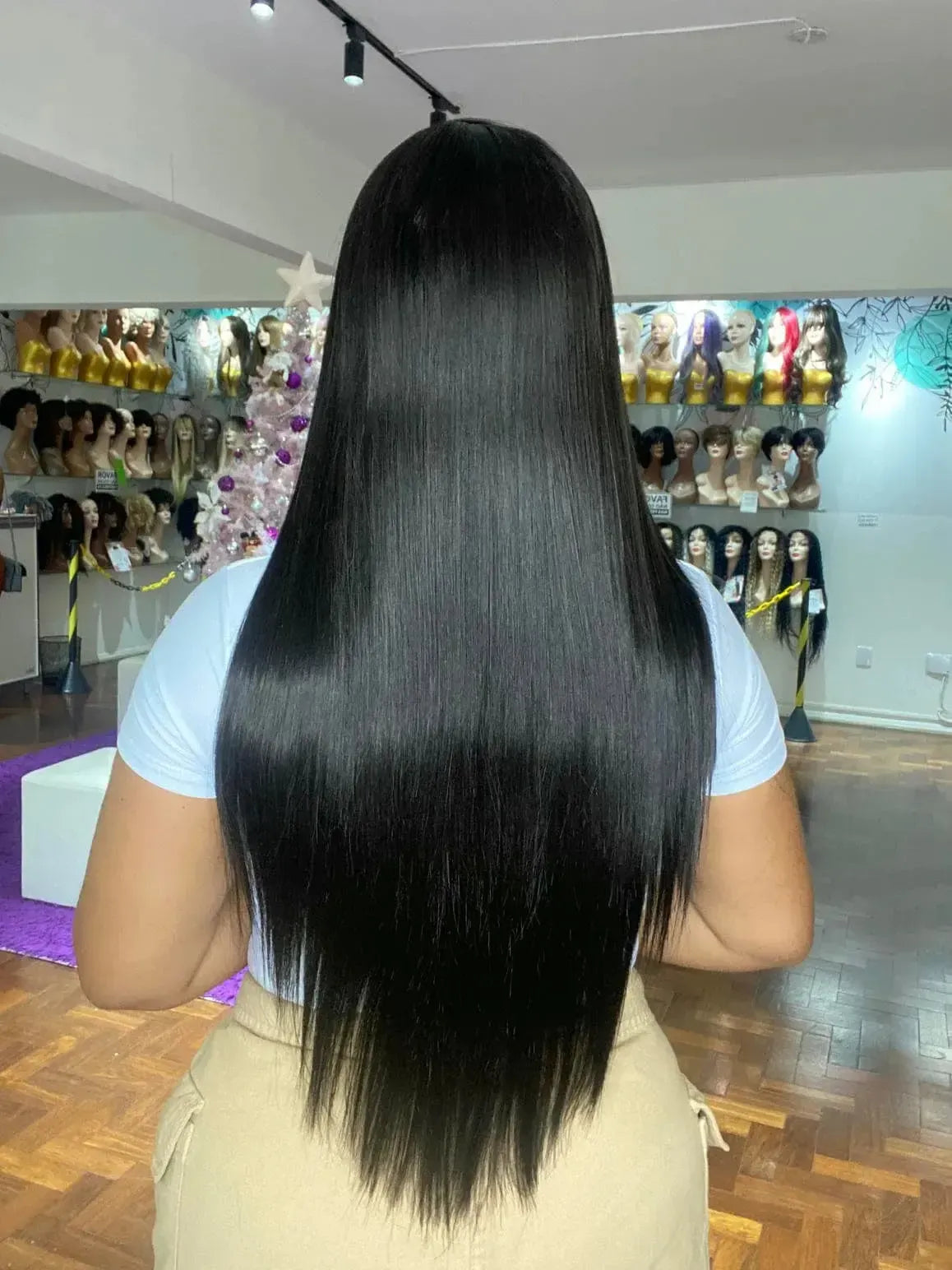 Lace Front Verão Castanho Escuro Repartição Livre 13x4