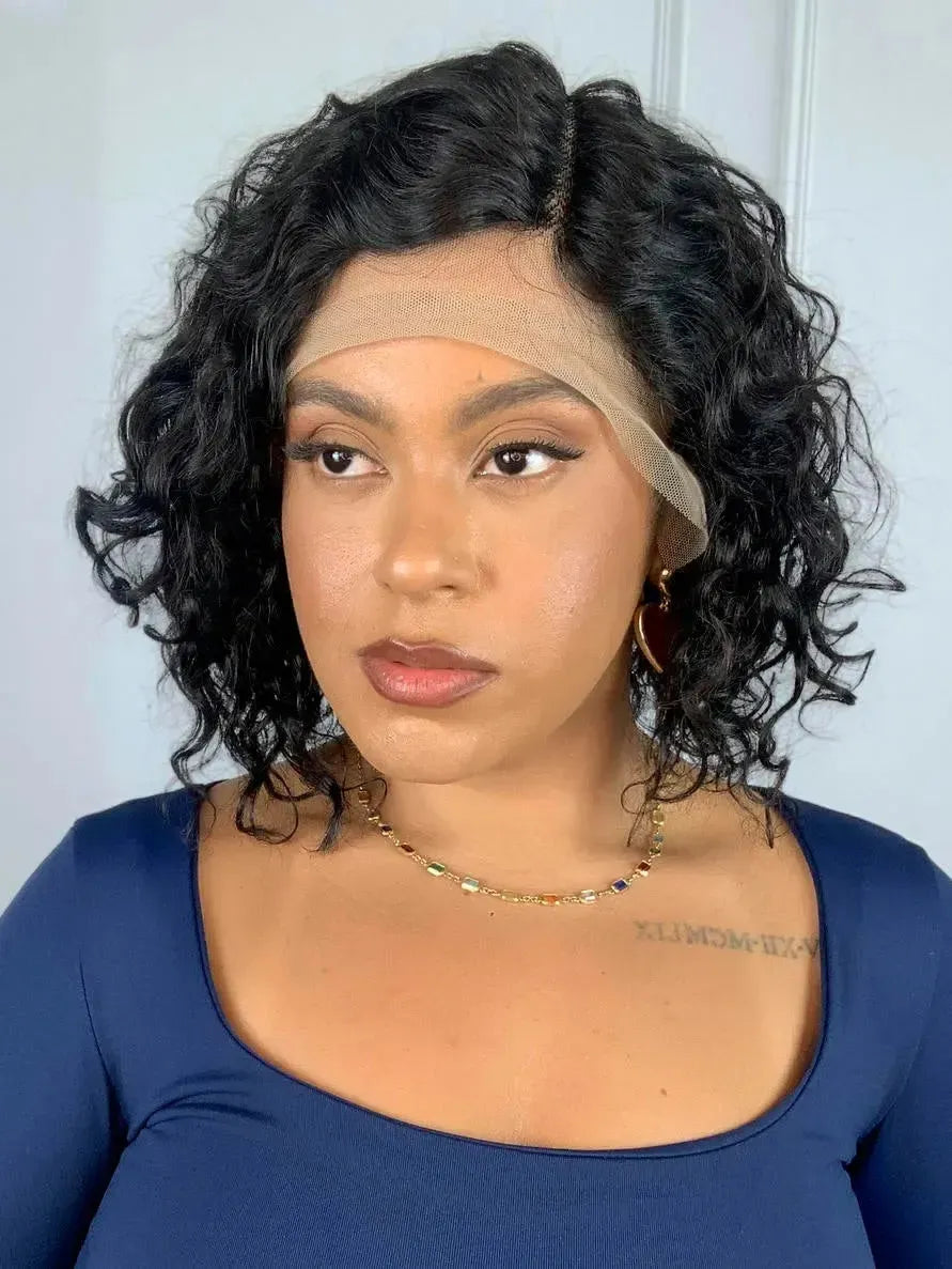 Lace Front Yellow Humana Castanho Escuro