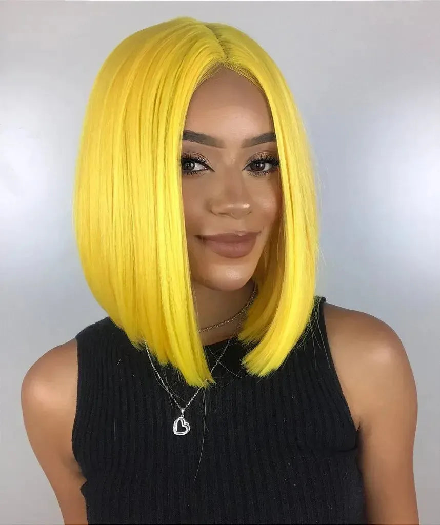 Lace Front Zoe Pam Amarela 40cm