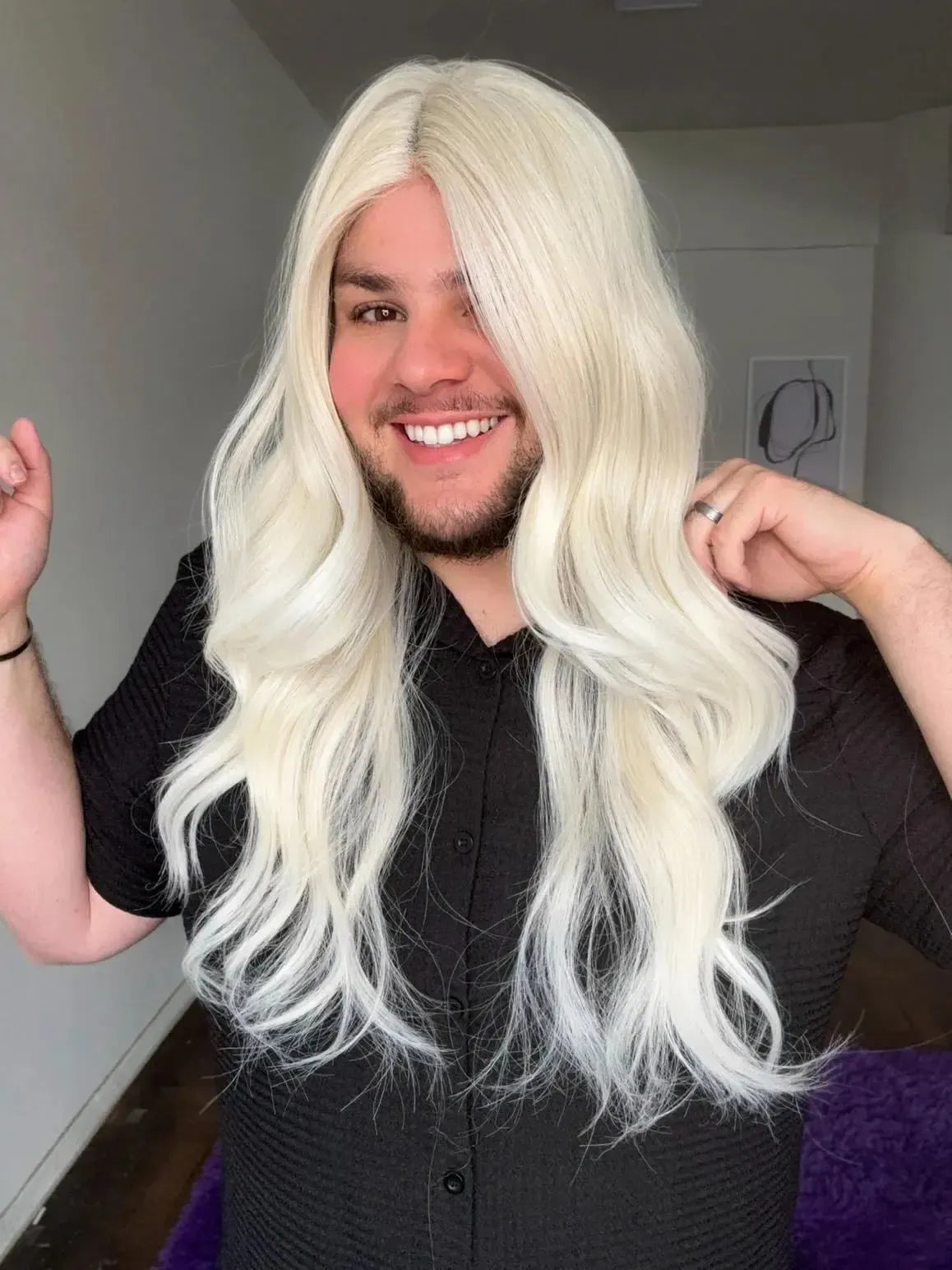 Part Lace Loira Fibra Premium Peça Única 006