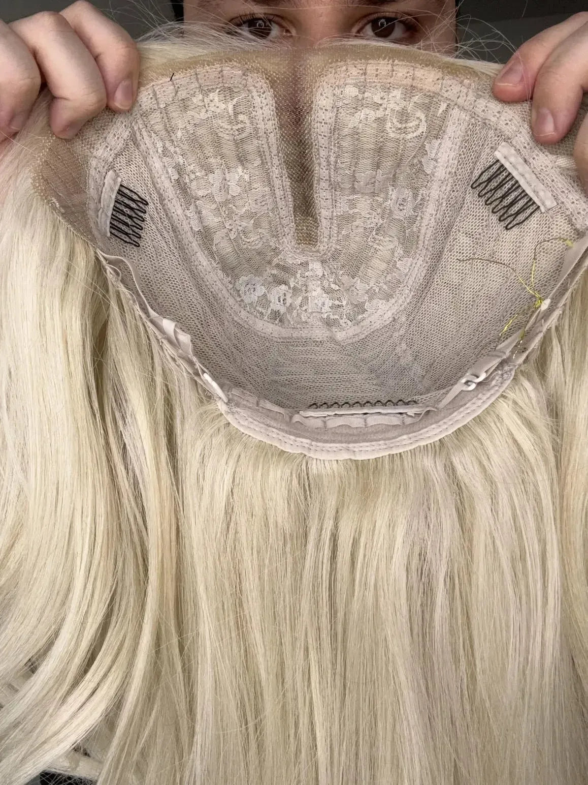 Part Lace Loira Fibra Premium Peça Única 006