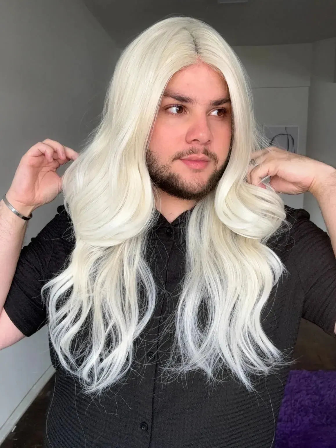 Part Lace Loira Fibra Premium Peça Única 006