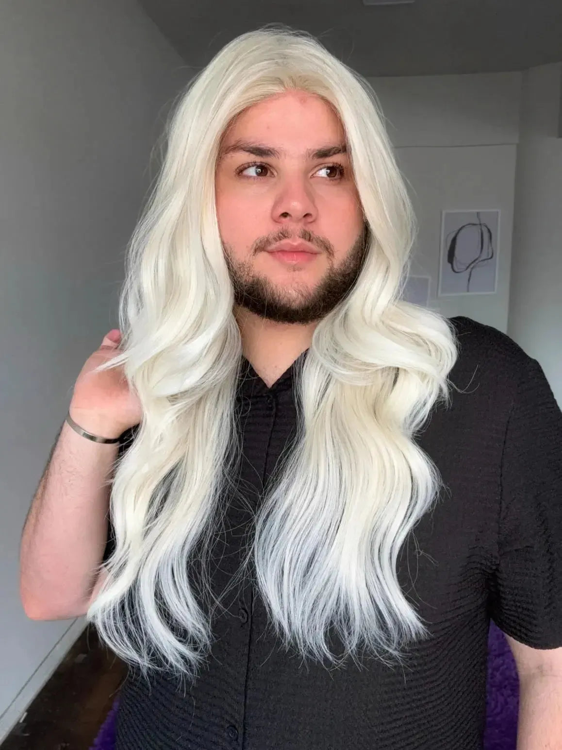 Part Lace Loira Fibra Premium Peça Única 006