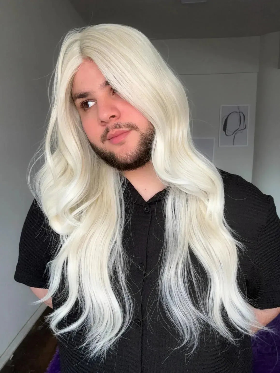 Part Lace Loira Fibra Premium Peça Única 006