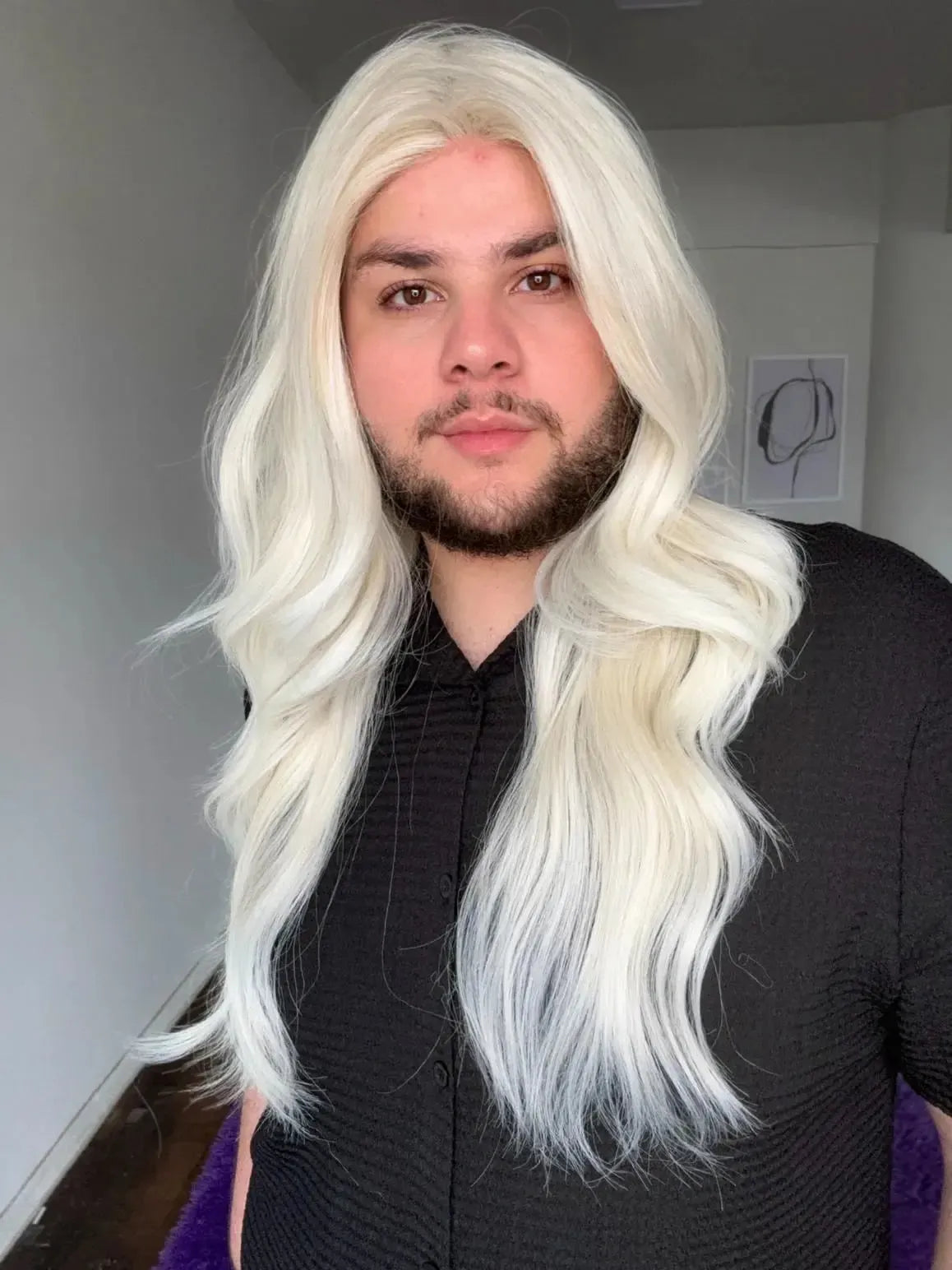 Part Lace Loira Fibra Premium Peça Única 006