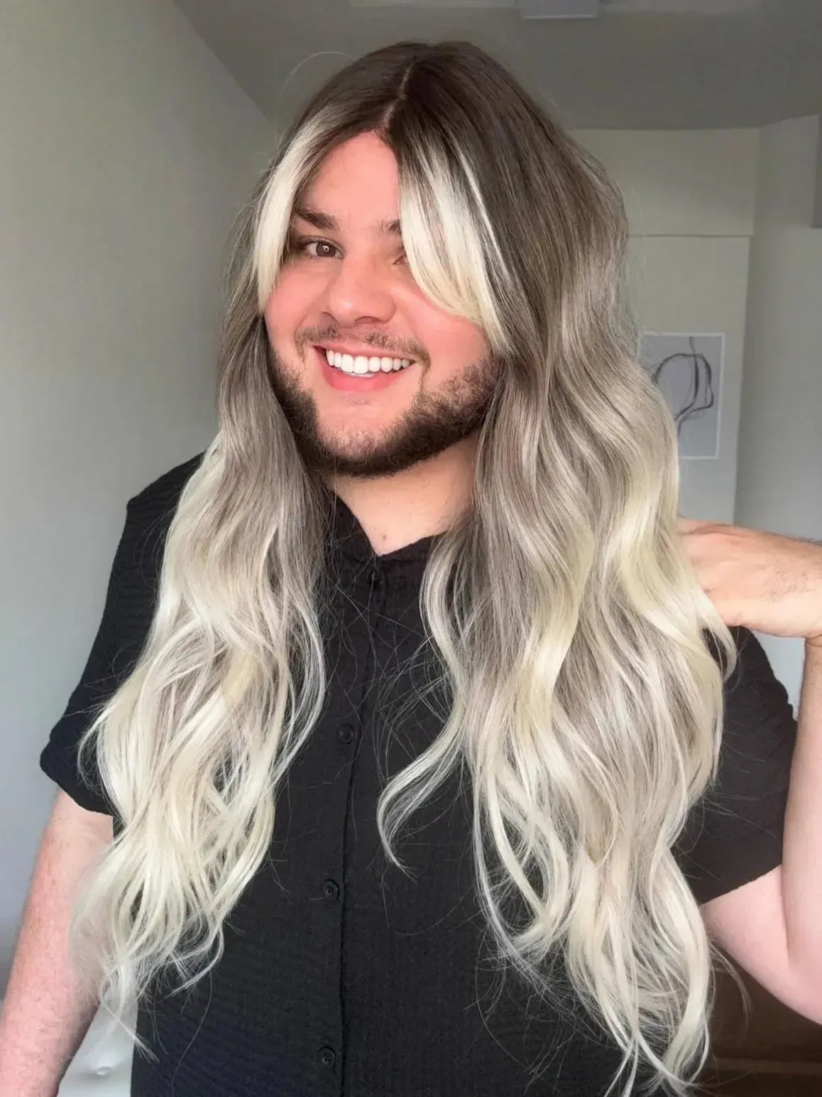 Part Lace Loira Fibra Premium Peça Única 037