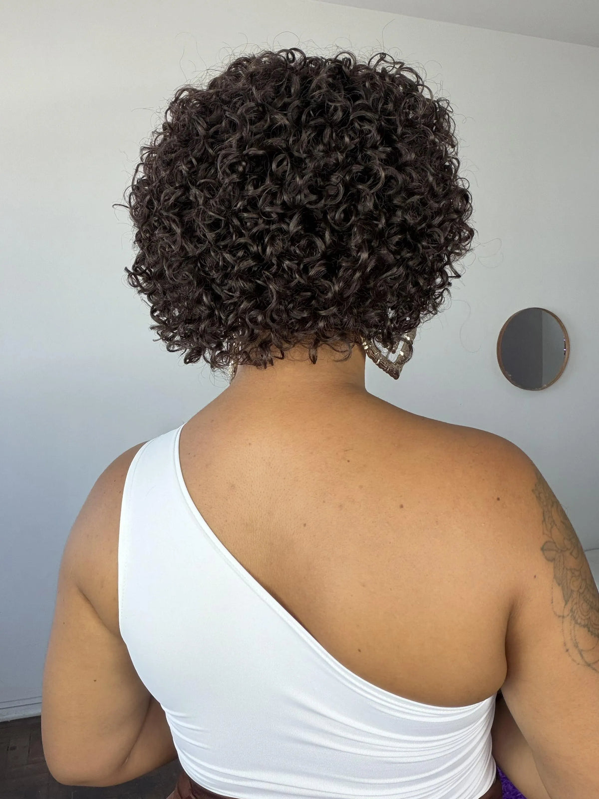 Peruca Dalilah Cabelo Humano Castanho Escuro #2