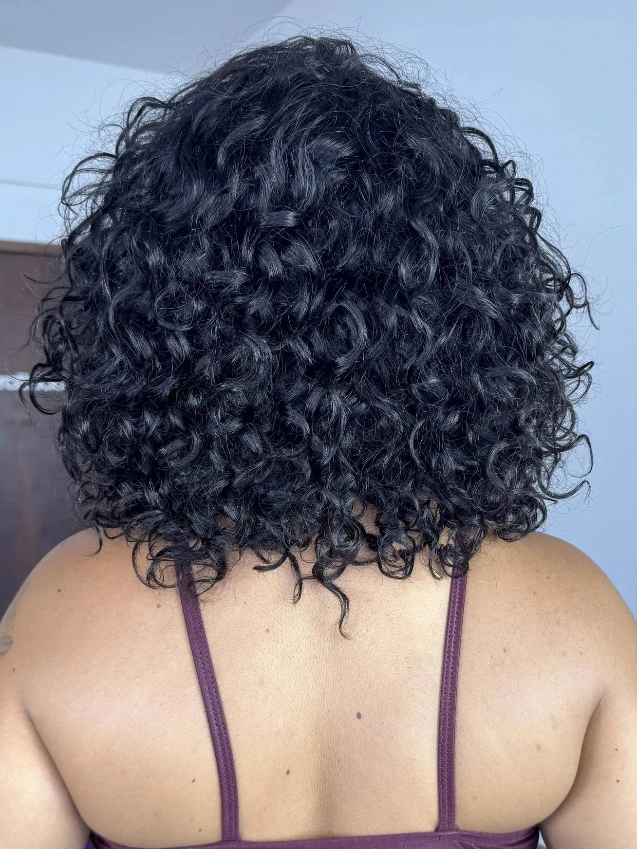 Peruca Humana Mariza Cacheada Castanho Escuro