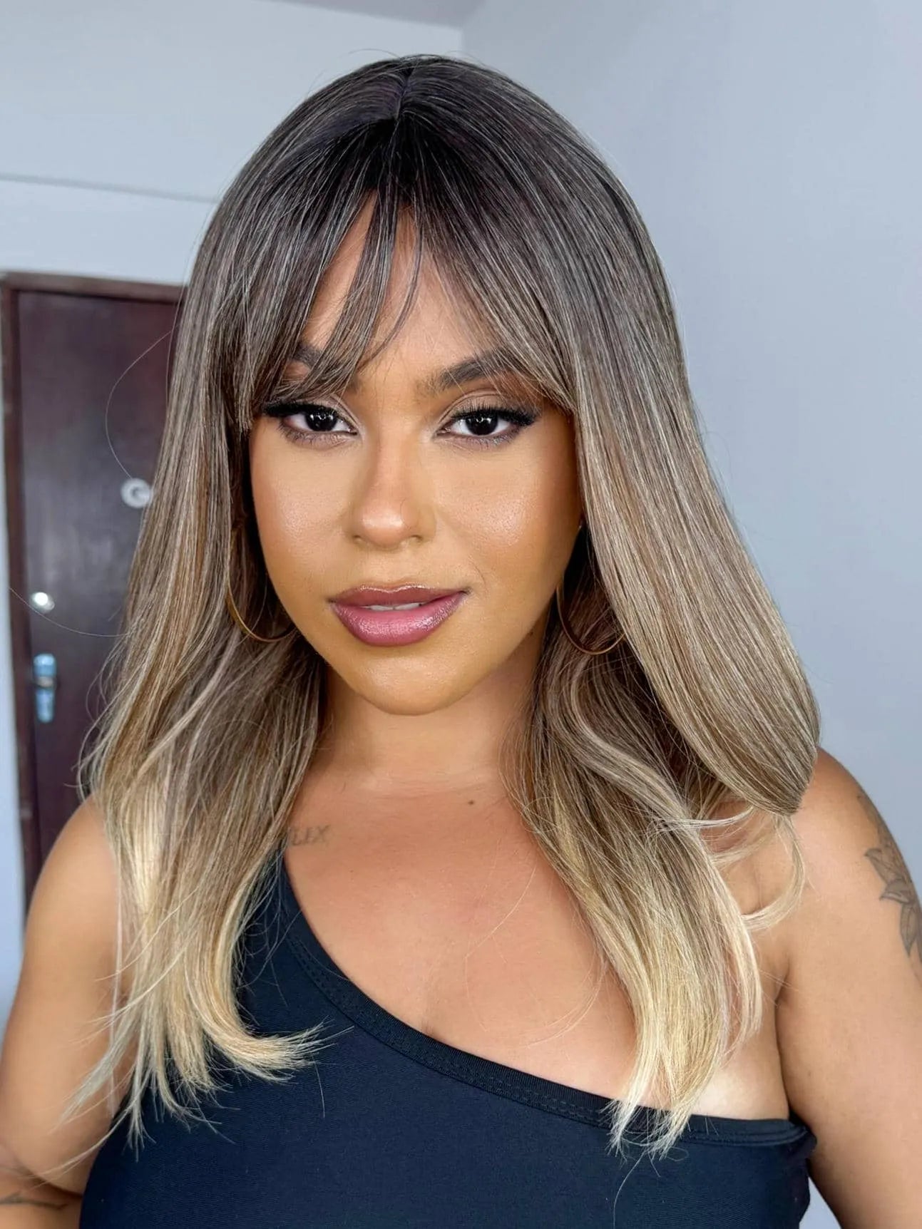 Peruca Isa Loira com Franja (Premium)