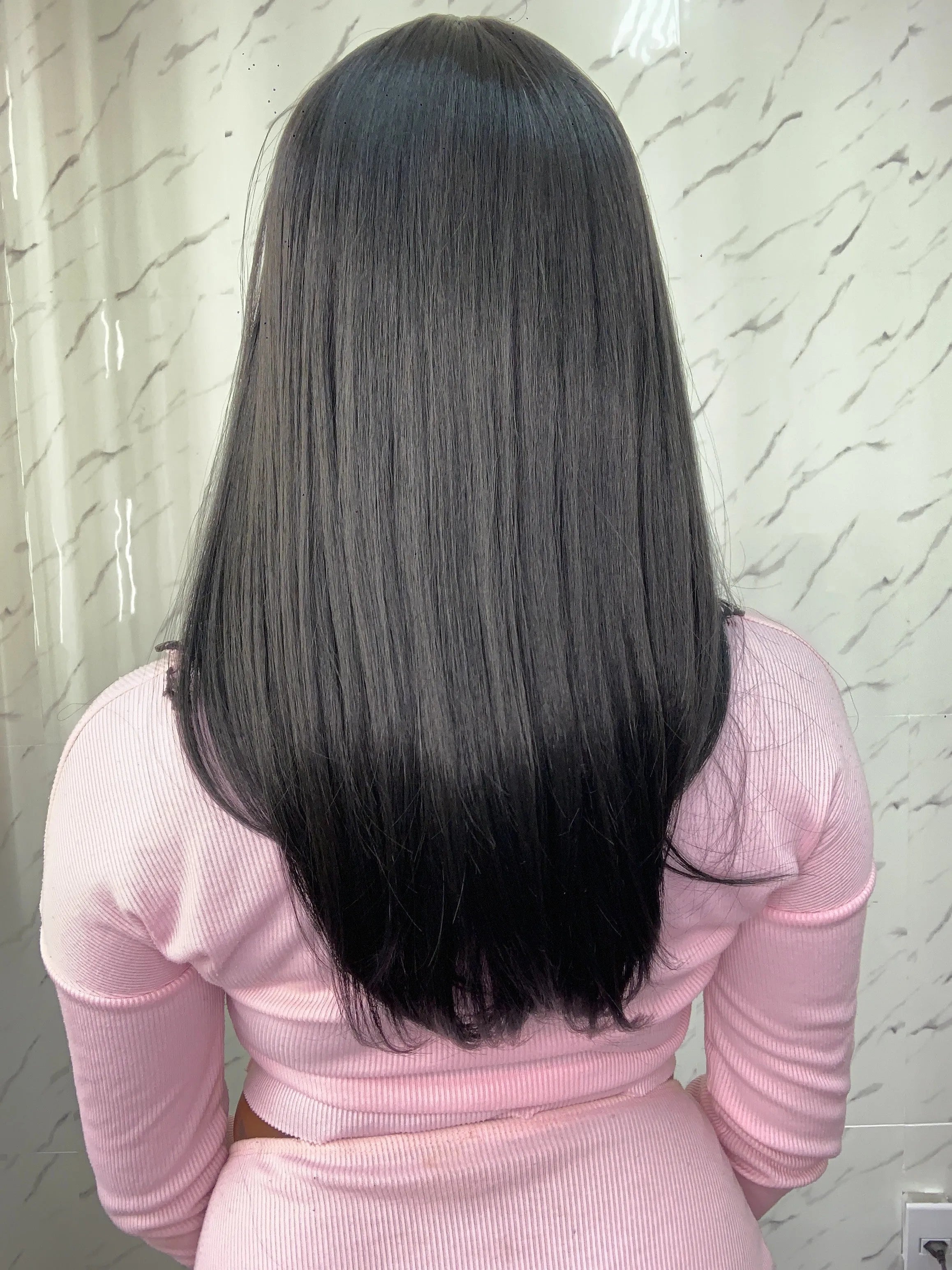 Peruca Isa Preta com Franja (Premium)