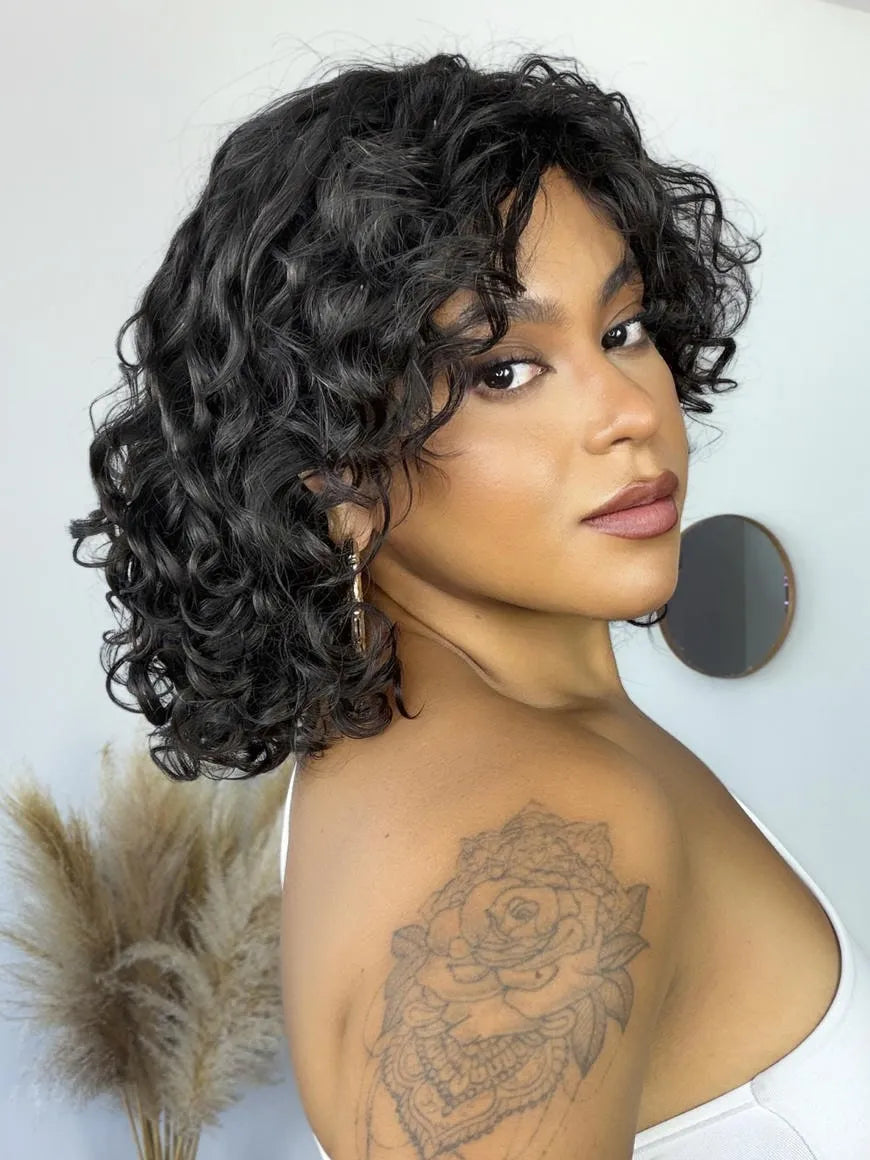 Peruca Taís Cabelo Humano Ondulada