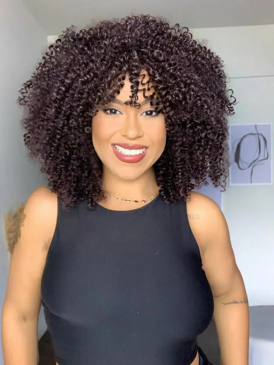 Peruca Volumosa Dandara Acastanhada 1B39A Cacheada