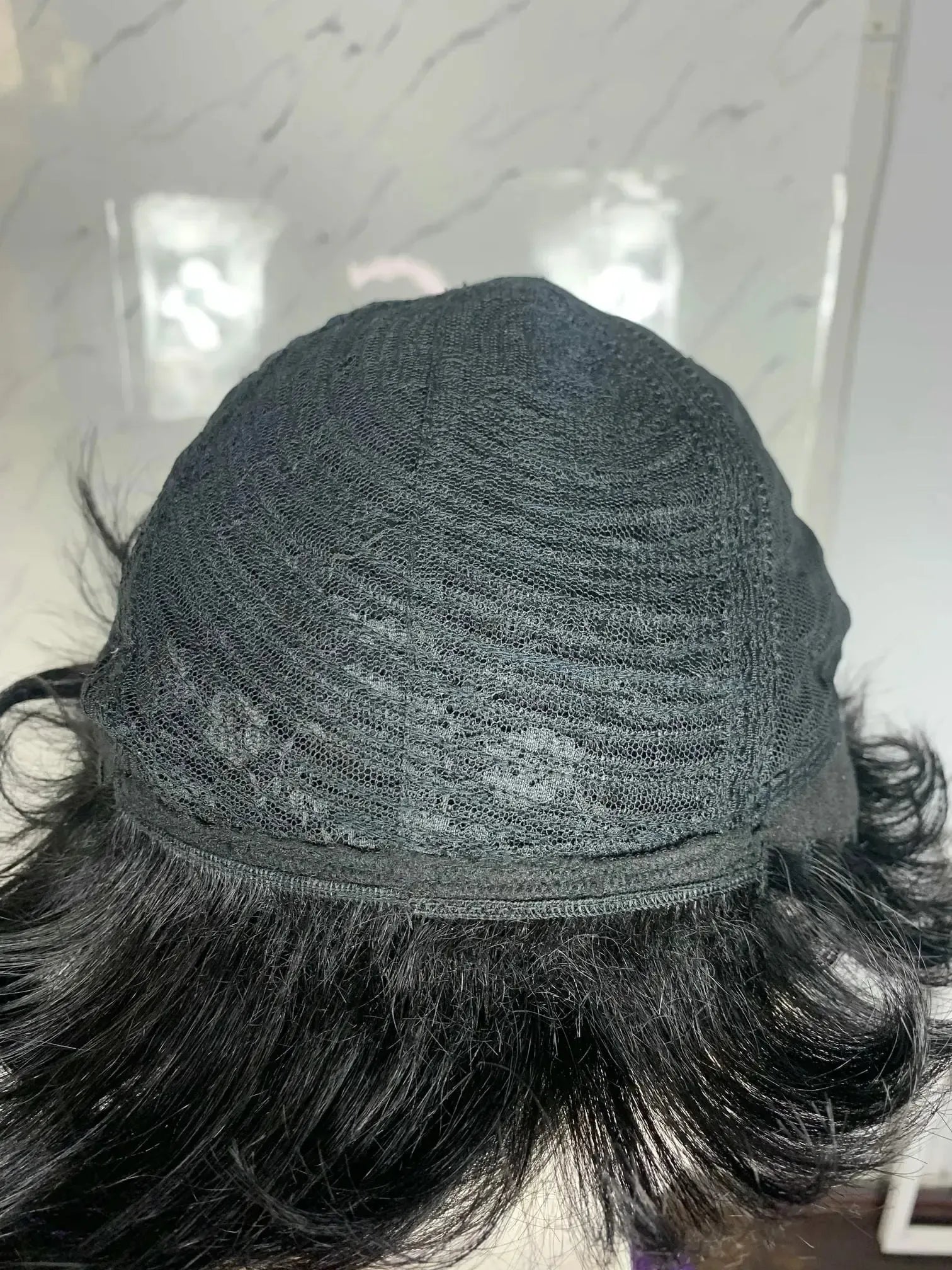 Peruca Wig Humana Lunna Curta Preta