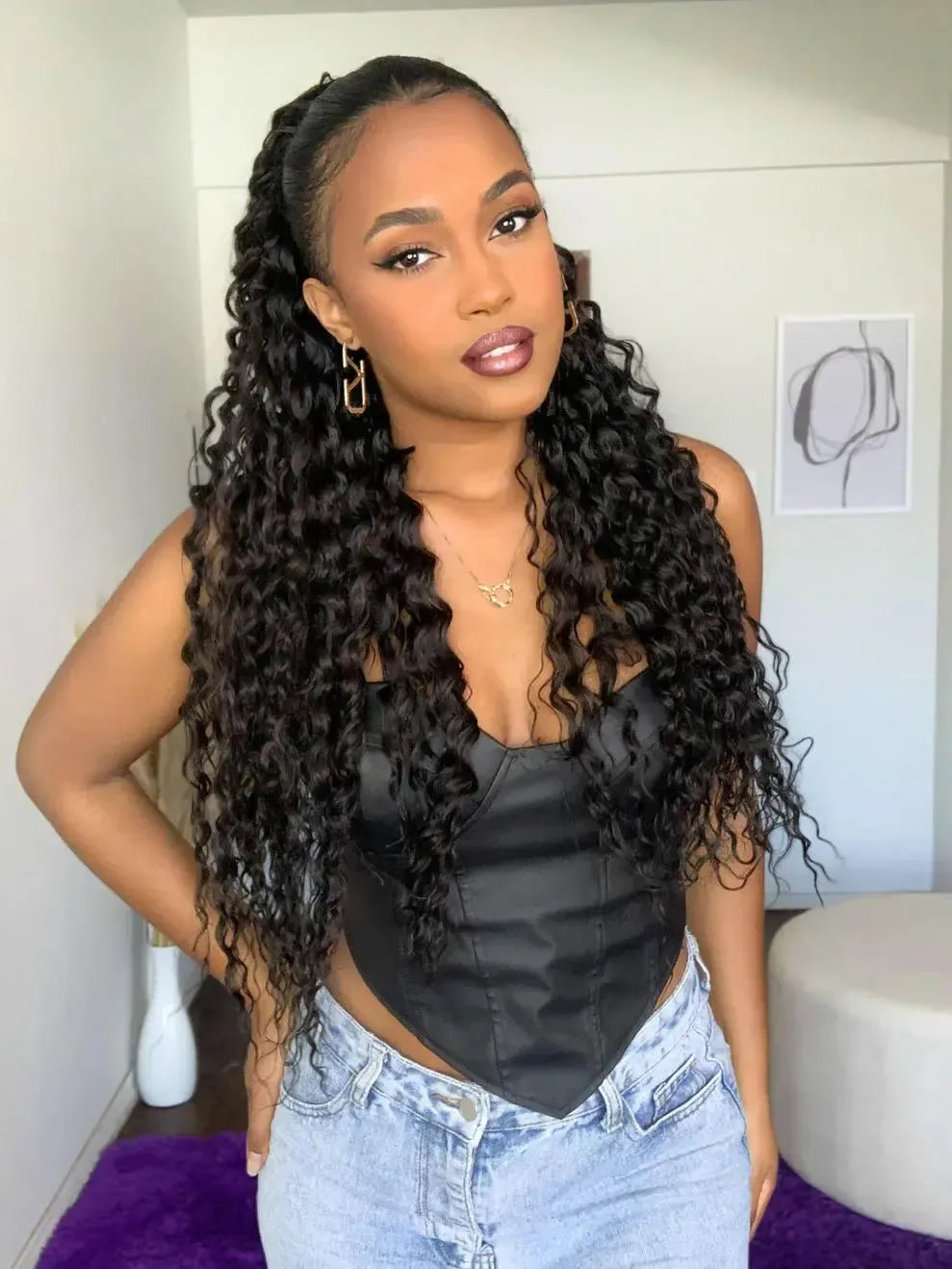 Rabo de Cavalo Cecília Cacheado Castanho Escuro