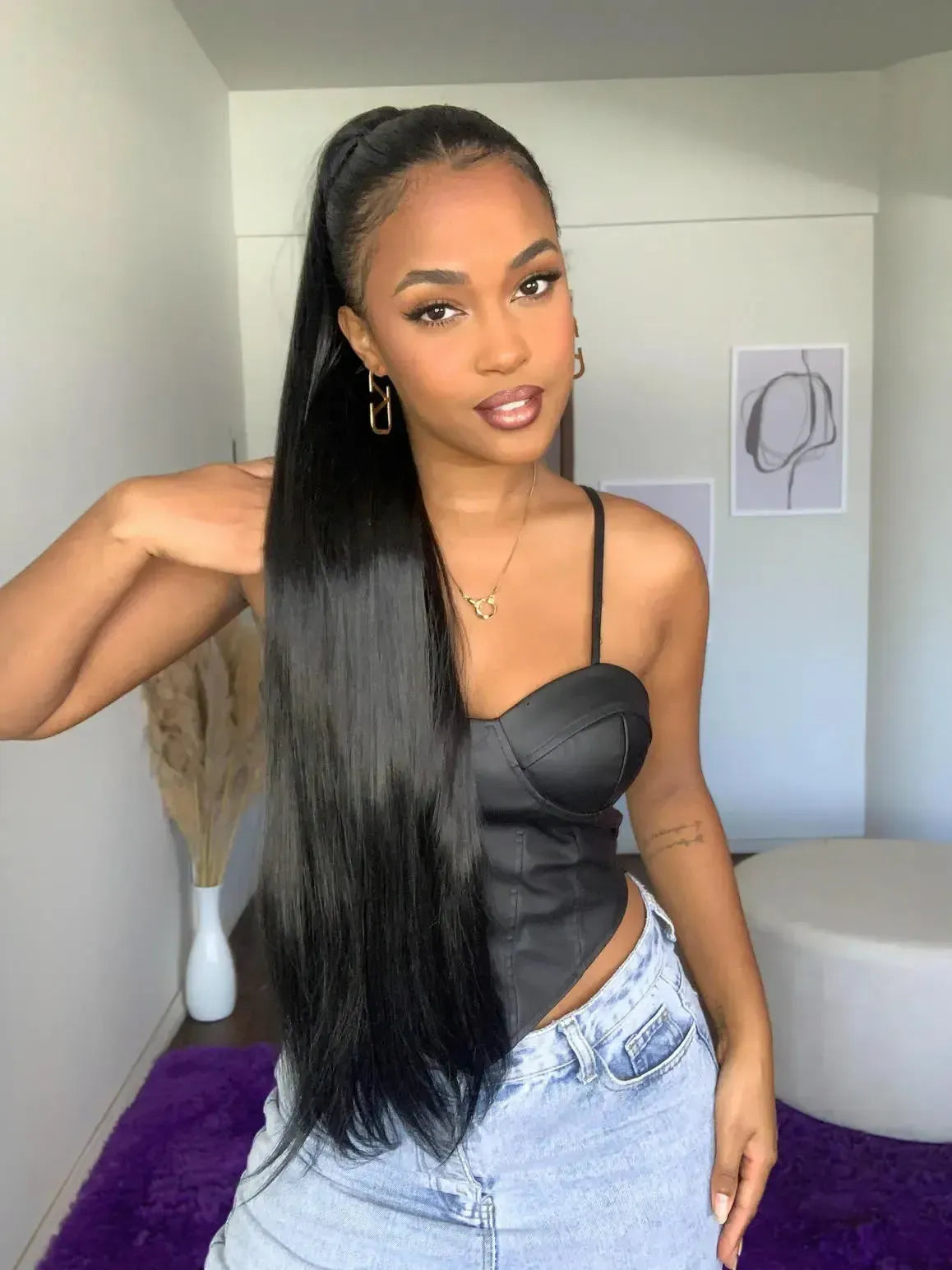 Rabo de Cavalo Laura - Bio Fibra - Preto