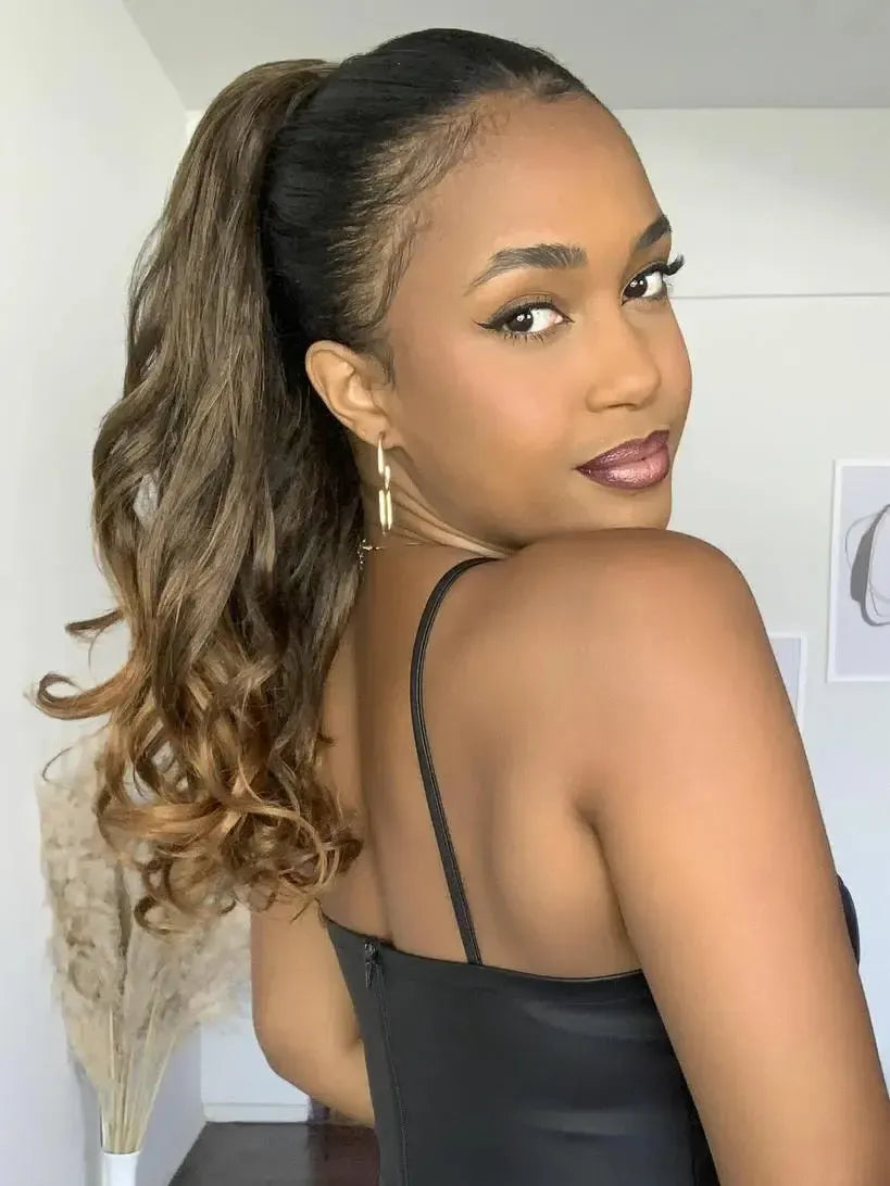 Rabo de Cavalo Podo Wave 40cm - Castanho 1b/30