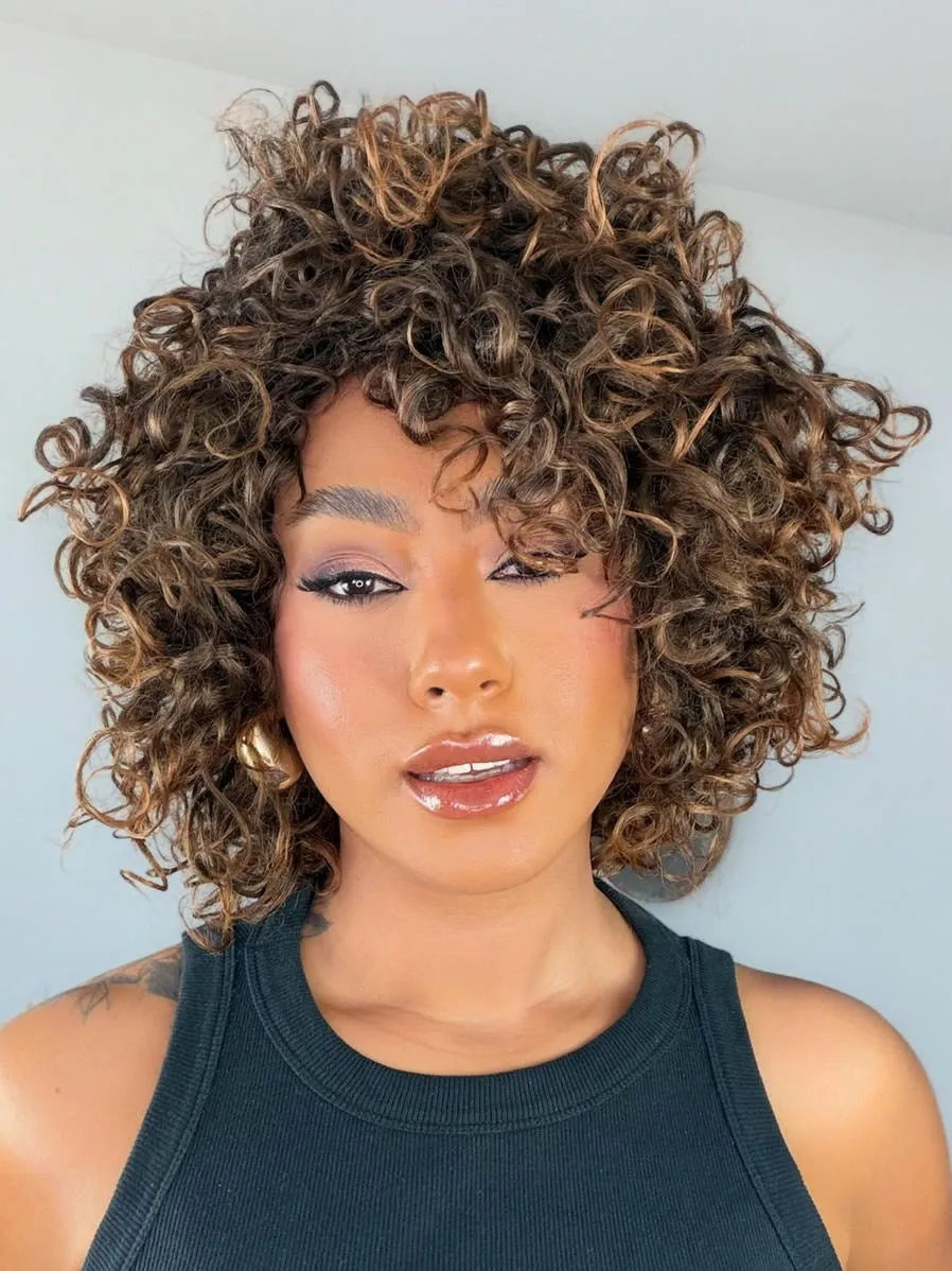 Wig Mila Castanho T2/30 Cacheada