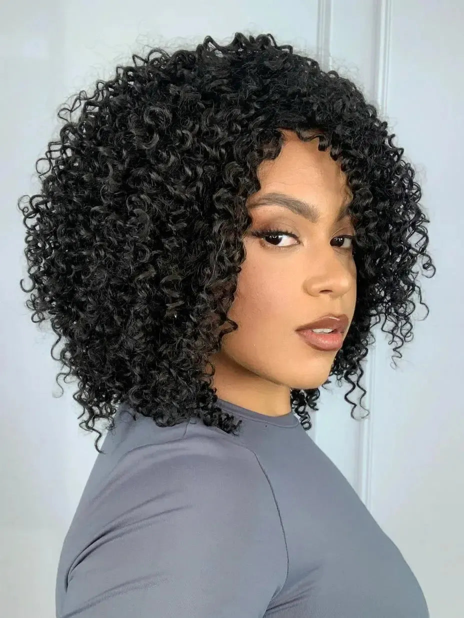 Wig Nimiane Castanho Escuro Cacheada